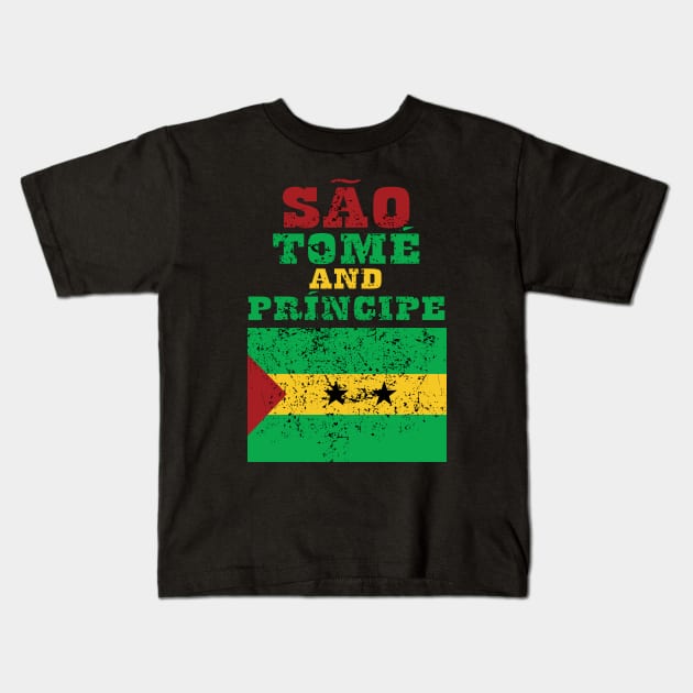 Flag of Sao Tome and Principe Kids T-Shirt by KewaleeTee